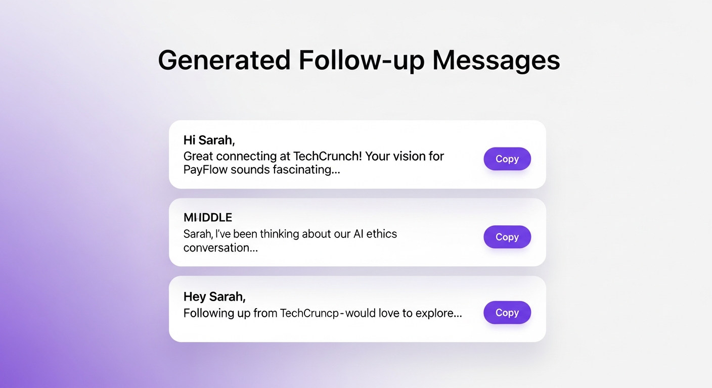 AI-generated follow-up messages