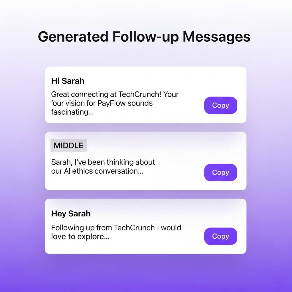 AI-generated follow-up messages